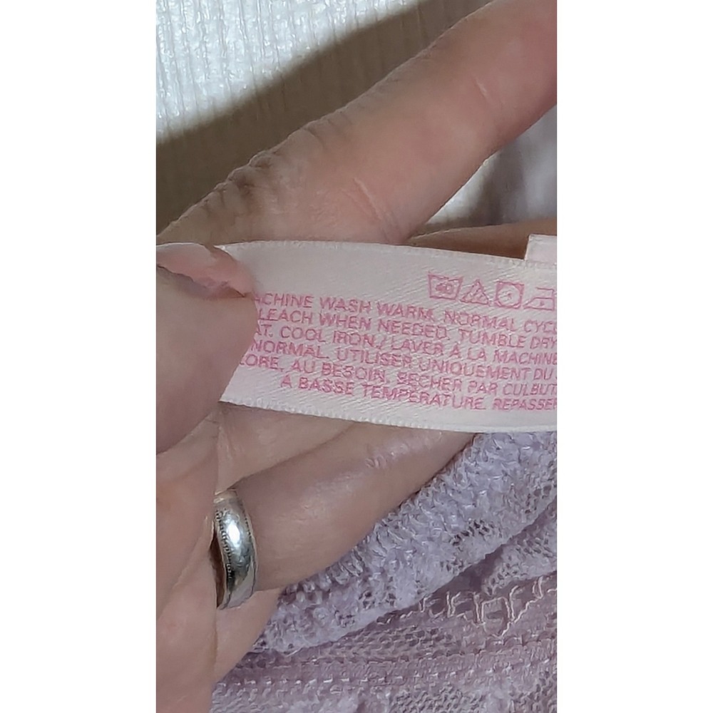 Victoria's‎ Secret Lace Cami Top Lavender Purple Bow Accents S/P Small - Picture 8 of 10